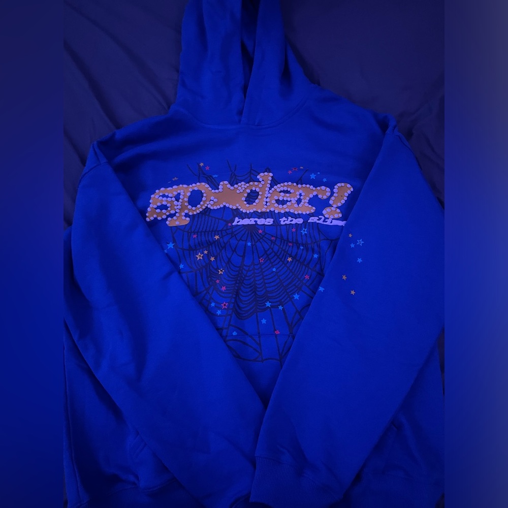 Spider TC Blue Hoodie - Men’s size Large